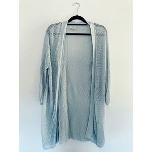 Loft Light Blue/Greenish Long Cardigan